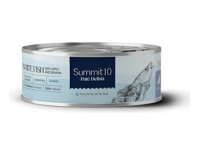 Alimento Húmedo Summit Gato 85g Paté Pescado Blanco Con Manzana