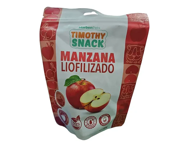 Marbenpets Snack Liofilizado De Manzana Para Roedores 30g