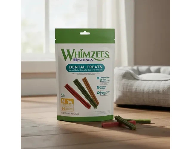 Whimzees Premios Palitos Para Perro De 12-18 Kg 14 Piezas