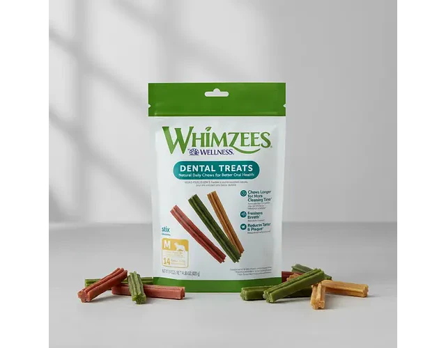 Whimzees Premios Palitos Para Perro De 12-18 Kg 14 Piezas