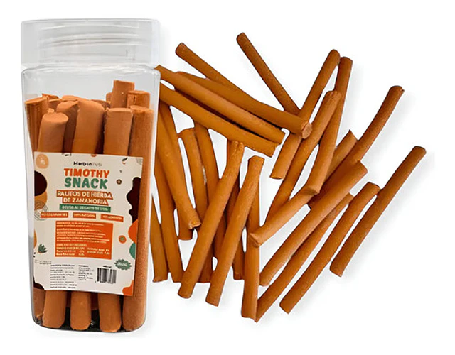 Palitos Heno Zanahoria 300g Conejos Roedores Timothy Snack