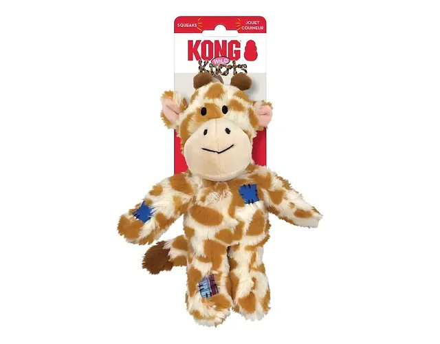 Juguete Para Perro Kong Wild Knots Jirafa M/l Amarillo Con Sonido