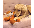 Peluche Kong Resistente Con Sonido Perros Chicos Y Medianos Color Beige