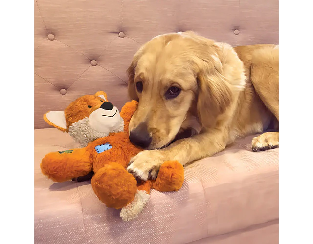 Peluche Kong Resistente Con Sonido Perros Chicos Y Medianos Color Beige