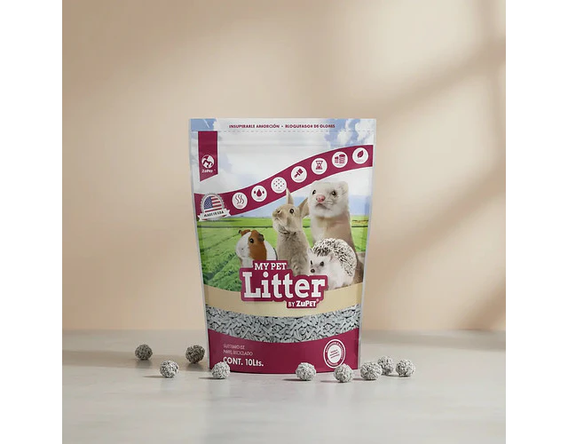Sustrato De Papel Reciclado Marrón 10 L My Pet Litter Zupet Marrón Claro