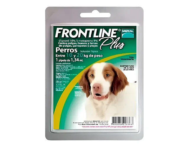 Frontline Plus Pipeta Antipulgas Garrapatas Perro 10-20kg