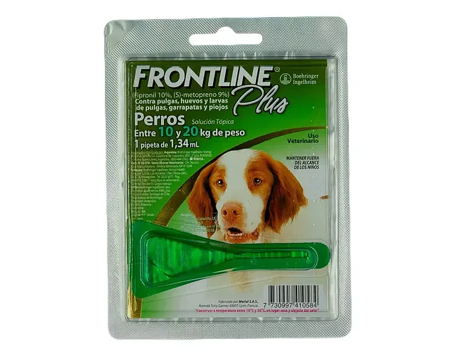 Frontline Plus Pipeta Antipulgas Garrapatas Perro 10-20kg