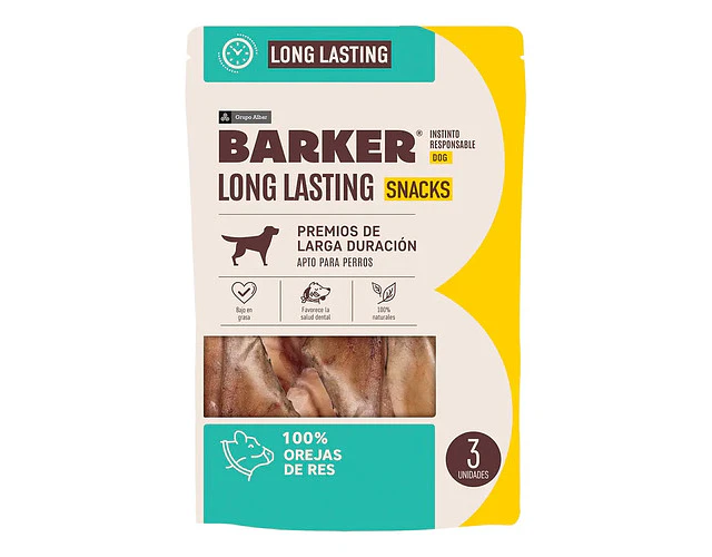 Alimento Mascotas Orejas Res Barker 3 Unidades