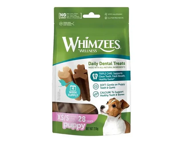 Whimzees Puppy 28 Treats Xs/s 2-9kgs
