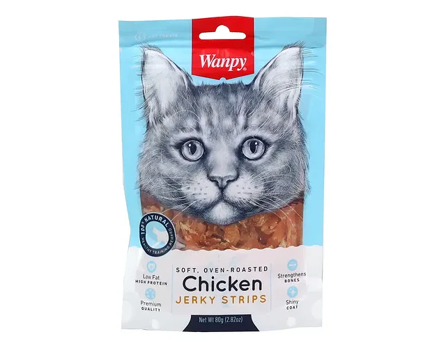 Wanpy Jerky Strips Para Gatos Sabor Soft Chicken