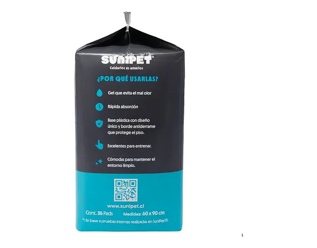 Sabanillas Sunipet Sunipads Carbón Activo 60x90cm 35 Unidades Ultra Absorbentes