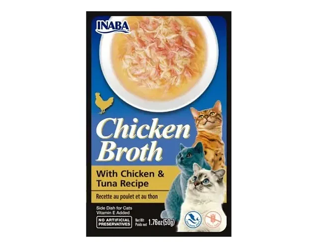 Inaba Churu Broth Pouch Gatos Sabor Pollo Y Atún 50gr