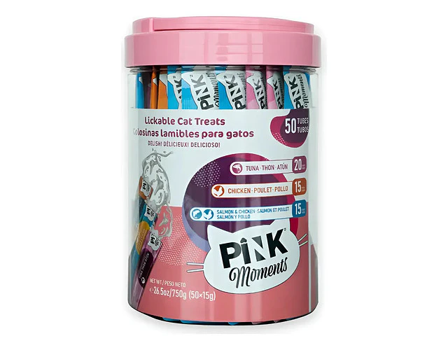 Pink Moments Mix Tarro Sabores 50 Tubos (tipo Churu)