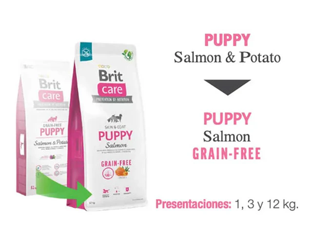 Alimento Seco Brit Care Puppy Salmón Grain-free 12kg Cachorros