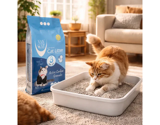 Arena Sanitaria Super Premium Van Cat Carbon Activo 10l 8,5k