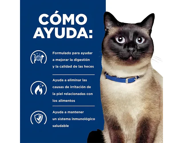 Alimento Hill's Prescription Diet Food Sensitivities Z/d Para Gato Adulto Sabor Pollo De 1.8 Kg