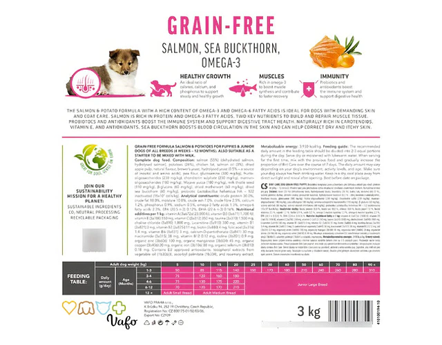 Brit Care Puppy Salmón Grain-free 12kg Cachorros