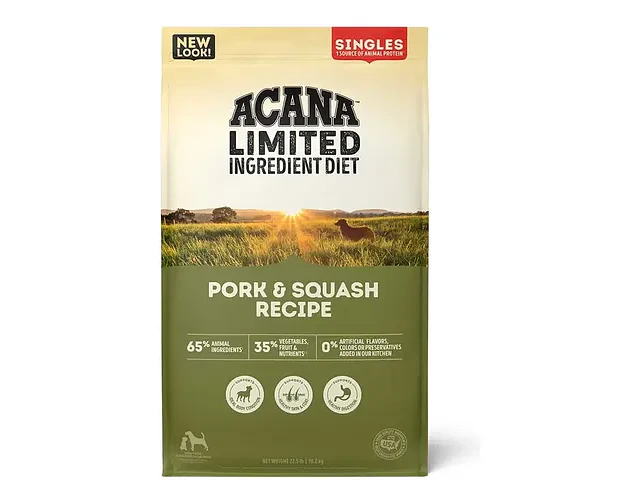 Acana Comida Seca Perro Sabor Cerdo 10.2kg Para Todas Las Edades