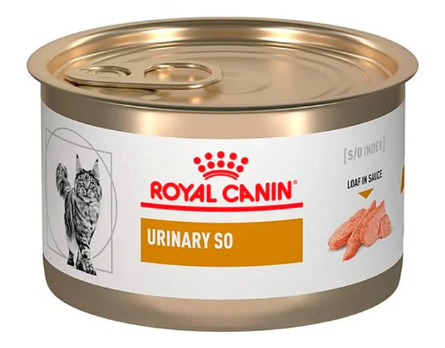 Alimento Royal Canin Veterinary Diet Urinary S/O para gato adulto de raza pequeña sabor mix de 145 g
