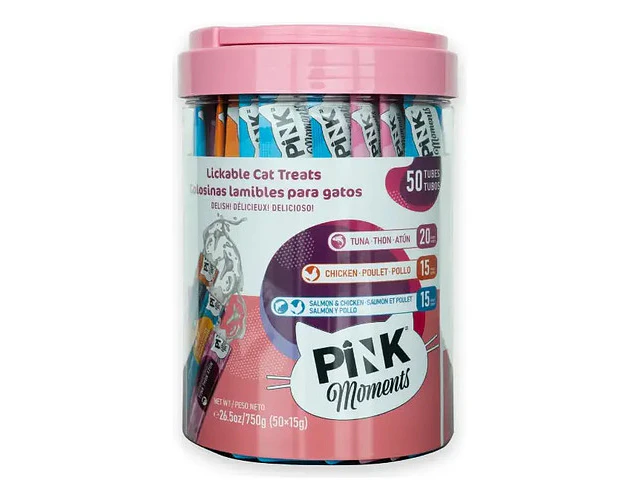 Pink Moments Mix Tarro Sabores 50 Tubos (tipo Churu)