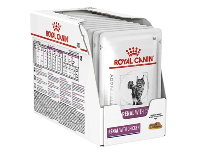 Royal Canin Caja Pouch Renal With Chicken X 12 U Gravy