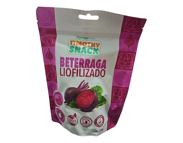 Marbenpets Snack Liofilizado De Betarraga Para Roedores 30g