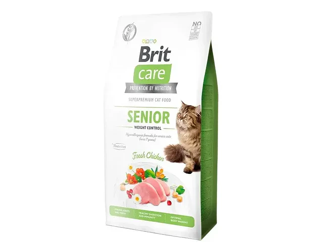 Brit Care Control Peso Senior Gatos Sabor Pollo 2kg