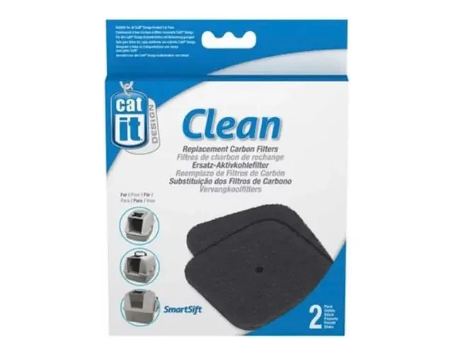 Filtro Carbón Gatos Catit Literas Cerradas Hooded Jumbo Smartsift Negro