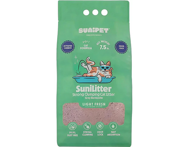 Sunilitter Con Carbón Aroma Light Fresh 7,5 Kg