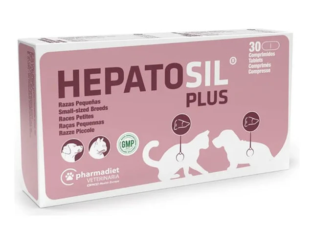 Hepatosil Plus Pharmadiet Suplemento Hepático 30 Comprimidos Gatos Perros Pequeños
