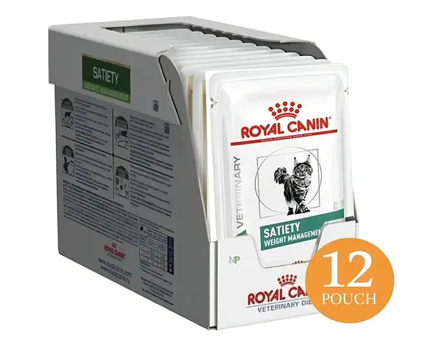 12 X Alimento Humedo Gato Royal Canin Pouch Satiety 85gr. Np
