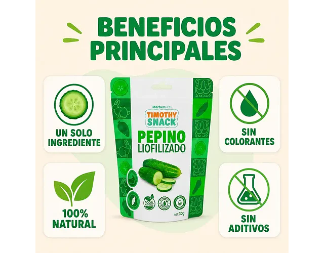 timothy pepino liofilizado 30g