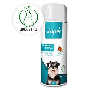 Shampoo Espuma Seca para perros 170ml