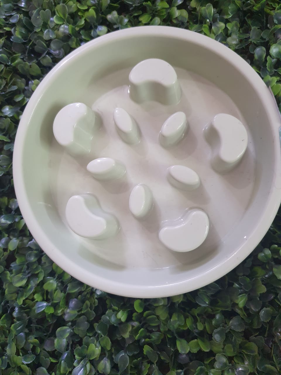Plato con obstáculos