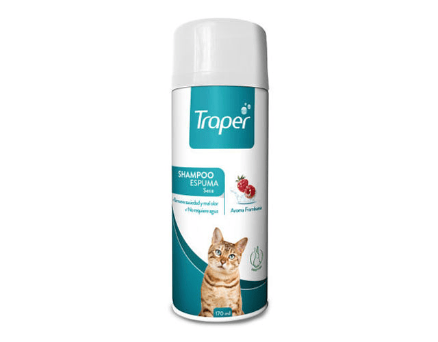 Shampoo Espuma baño seco para gatos