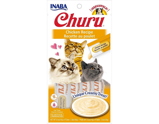 Churu gatos sabor pollo 56g