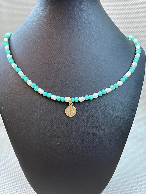 Collar perlas de río