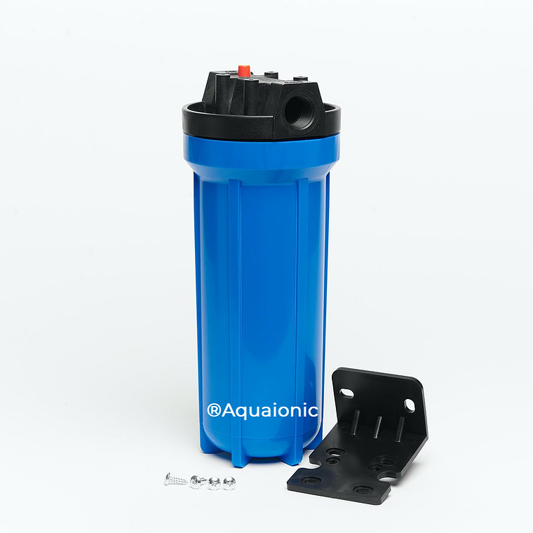 Pack Carcasa Azul Portafiltro 10″ x 2.5″. Salida 3/4 + Filtro Sedimento 5 micras 3