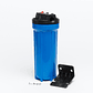Pack Carcasa Azul Portafiltro 10″ x 2.5″. Salida 3/4 + Filtro Polifosfato Antisarro - Miniatura 3