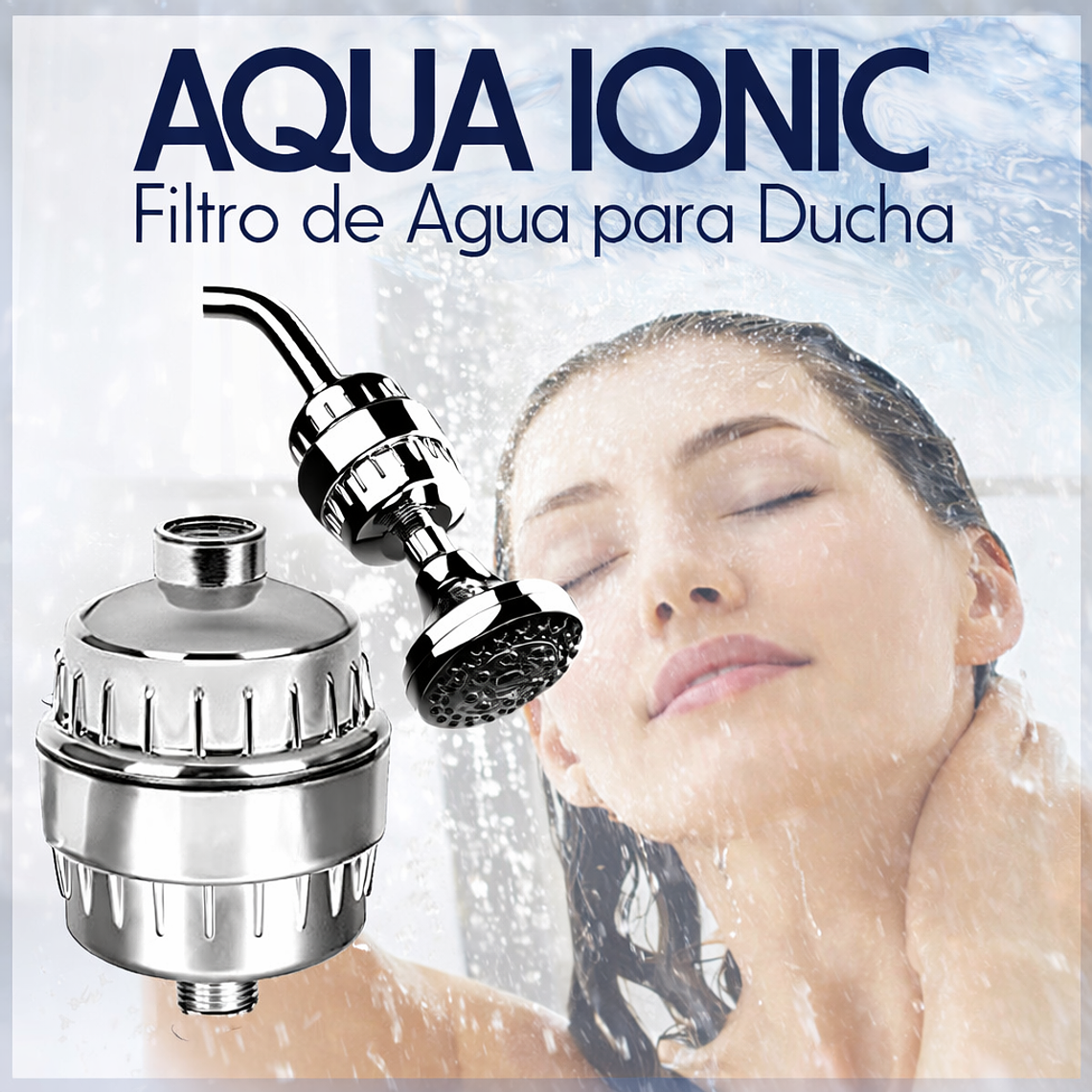 Pack Filtro de ducha Aquaionic + 1 cartucho extra de repuesto 3