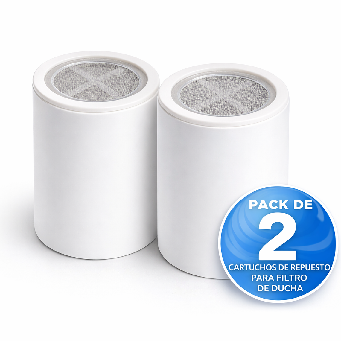 Pack 2 Cartuchos de Repuesto para Filtro de Ducha 1