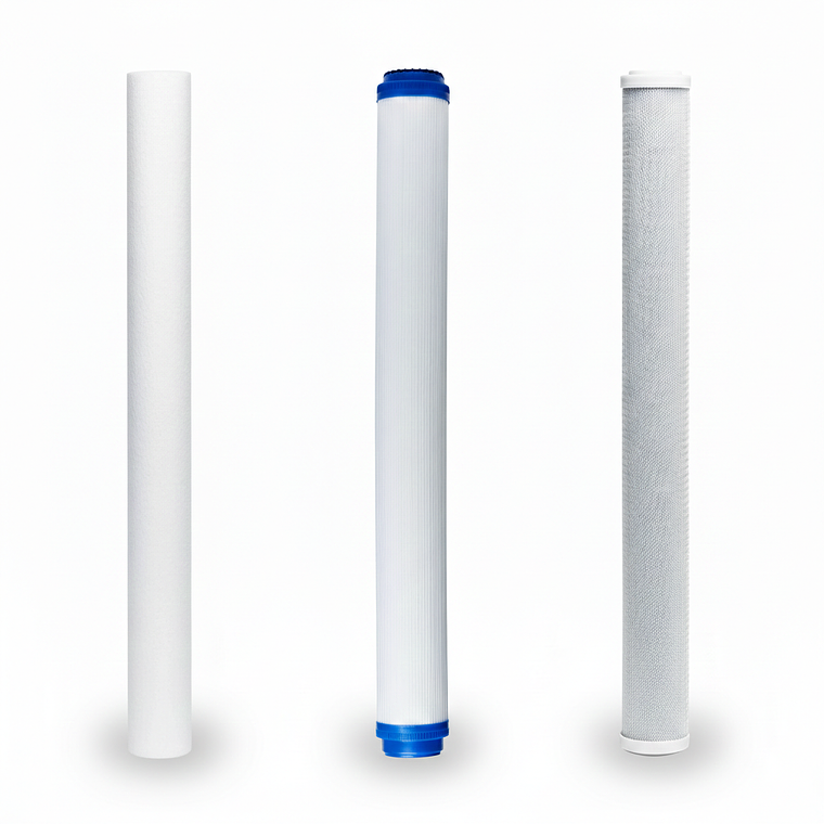 Pack 3 cartuchos de 20″x2.5″ para Filtro de Agua Mega Triple 1