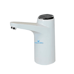 Bomba botón USB premium blanca para agua purificada