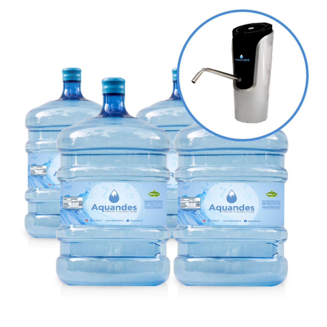 Kit inicial botón usb touch 20l 2