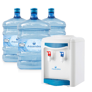 Kit inicial friocalor sobremesa blanco con azul 20L X3