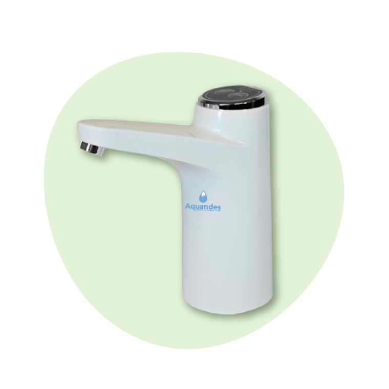 Bomba botón USB premium blanca para agua purificada 2