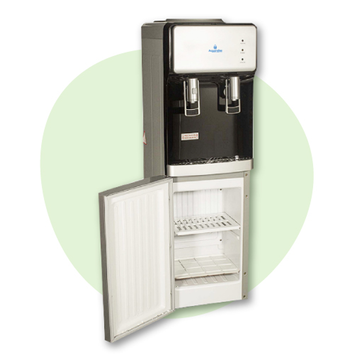 Dispensador friocalor con frigobar compresor pedestal 2
