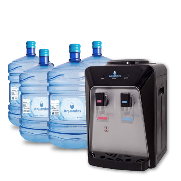 Kit inicial frio-calor sobremesa black 20L X4 1