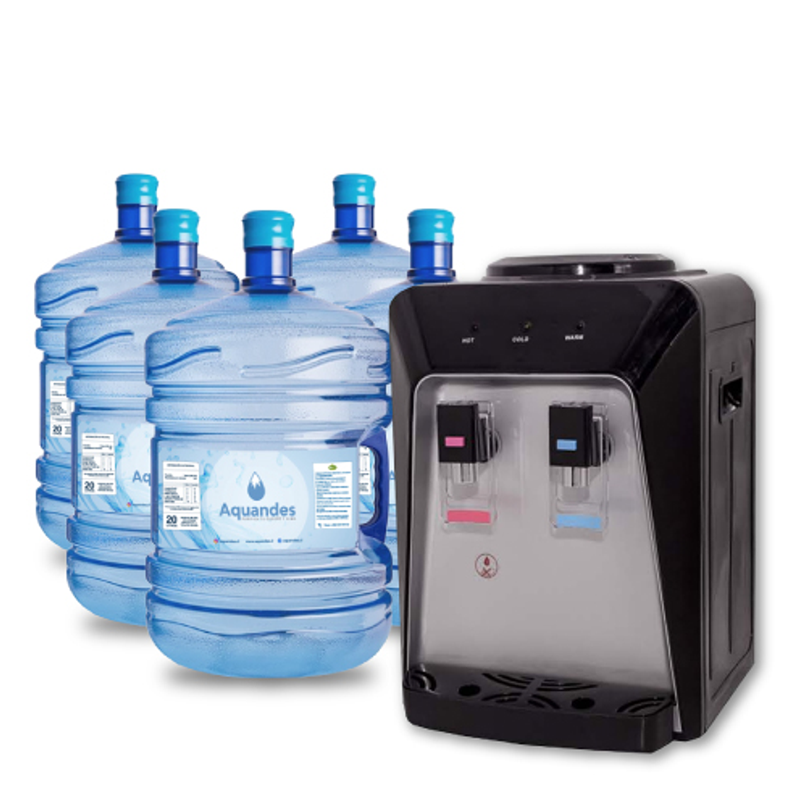 Kit inicial frio-calor sobremesa black 20L X5 1