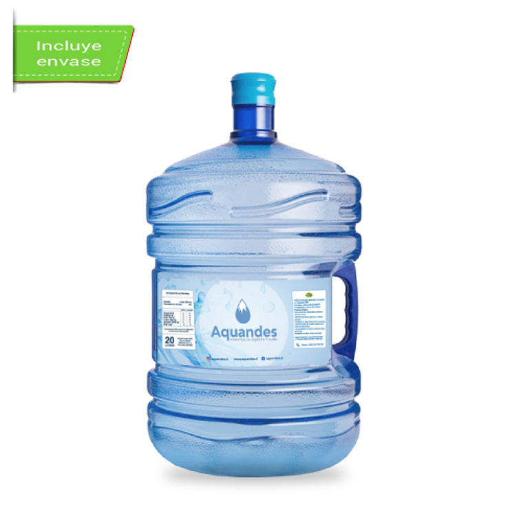Bidón inicial agua purificada 20 litros con manilla 1